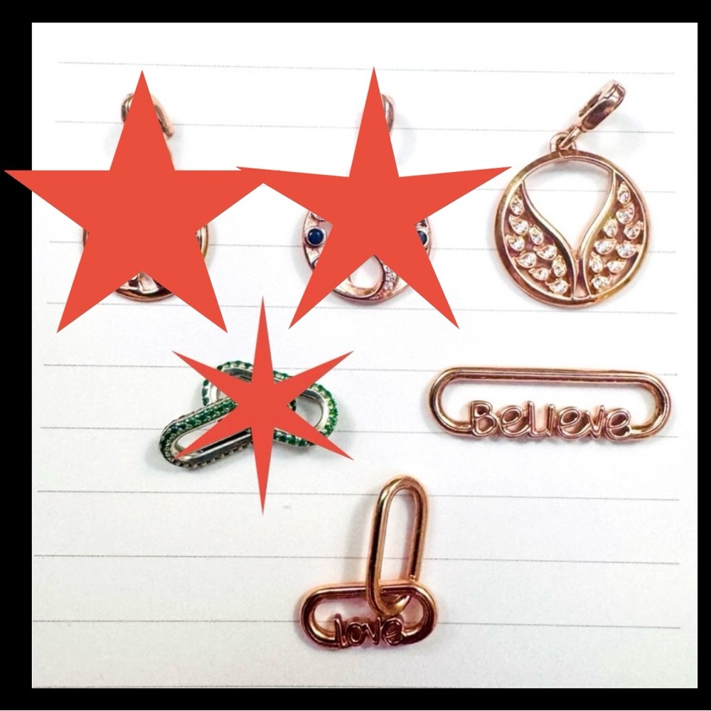 Pandora ME Rose Gold Medallions and Decorative Links
